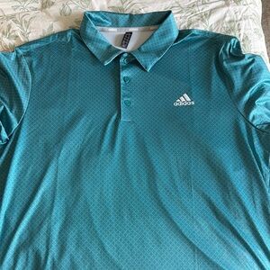 Adidas Men's Teal Polo Shirt